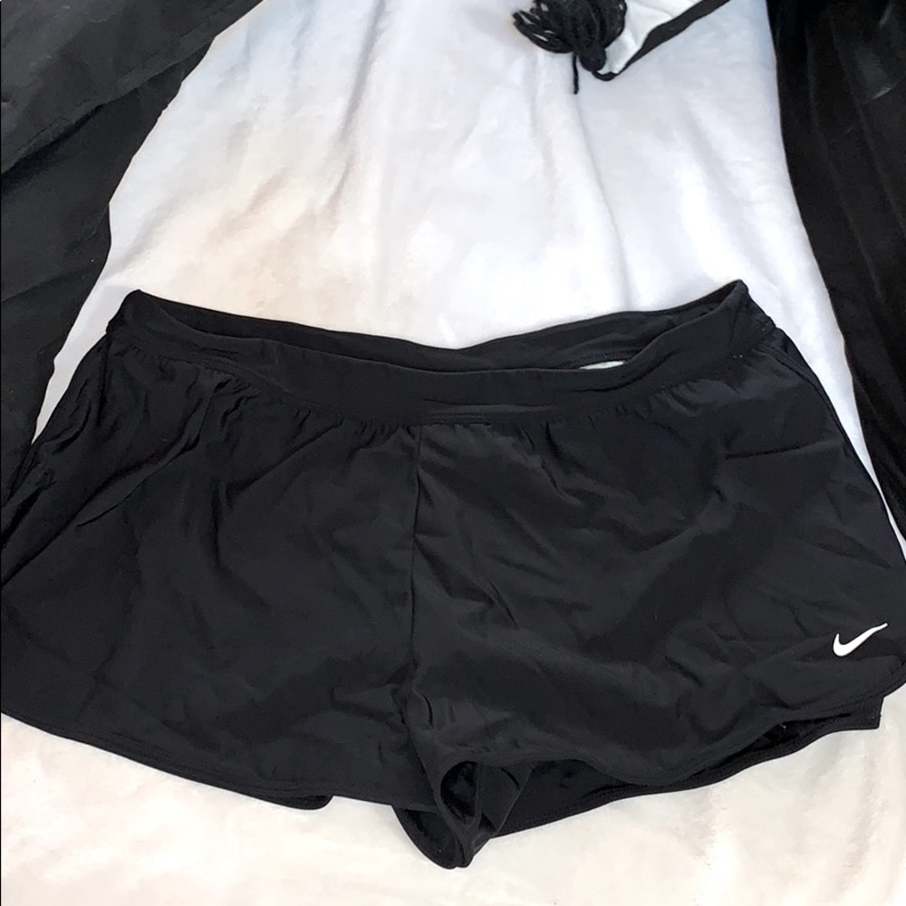 black nike shorts